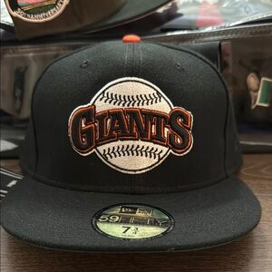 New Era Black and Orange Giants Hat